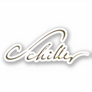 Pegatina Friedrich Schiller Signature