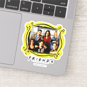 Pegatina FRIENDS™   Elenco sentado en el apartamento de Mon