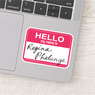Pegatina FRIENDS™   Hola, me llamo Regina Phalange