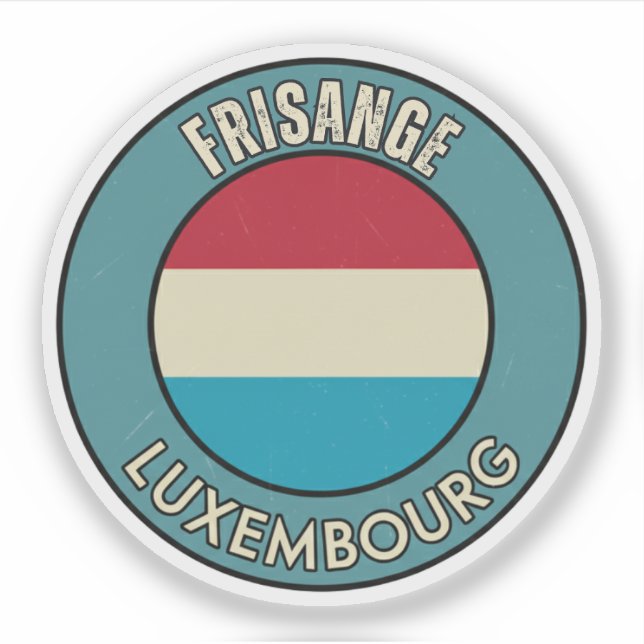 Pegatina Frisange, Luxemburgo (Anverso)