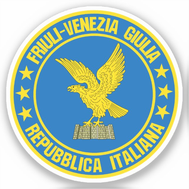 Pegatina Friuli-Venezia Giulia (Anverso)