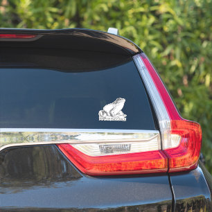 Pegatina Frog Decal Personalizado Bullfrog Art Window Decle