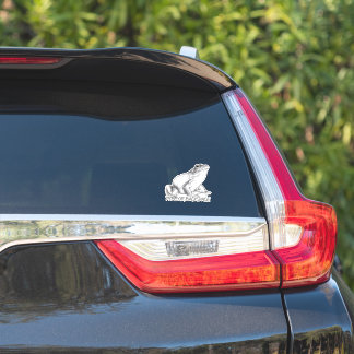 Pegatina Frog Decal Personalizado Bullfrog Art Window Decle