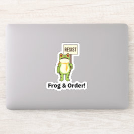 Pegatina  Frog & Order! Resist Sticker