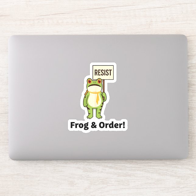Pegatina  Frog & Order! Resist Sticker (Ordenador)