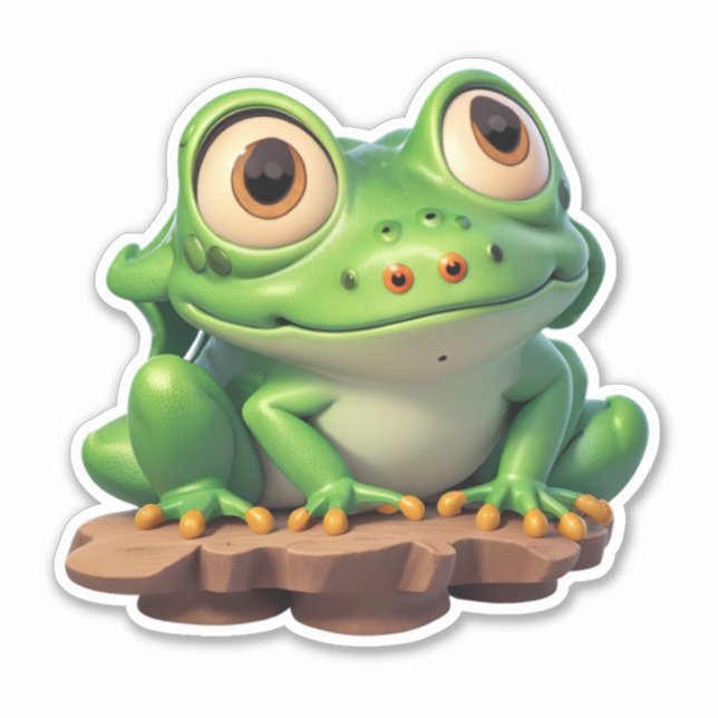 Pegatina Froggy Finesse Eleva tus creaciones (Anverso)