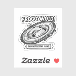 Pegatina Froggy Void Funny Space Frog Cartoon
