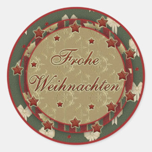 pegatina "Frohe Weihnachten"