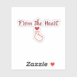 Pegatina From the Heart Sticker | Handmade Packaging Label