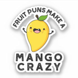 Pegatina Fruit Punts Hacen Que El Mango Crazy Funny Comida