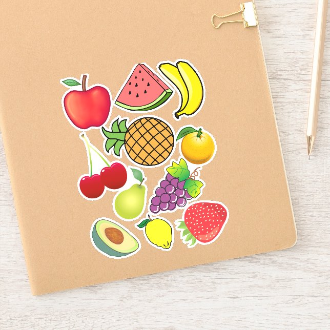 Pegatina Fruta fresca para el verano - Niños dulces (Cuaderno)