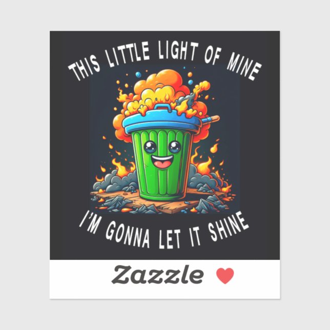 Pegatina Fuego De Basura, Esta Pequeña Luz Mía, (Hoja)