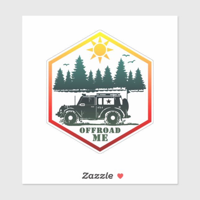 PEGATINA FUERA DE LA CARRETERA ME (Hoja)