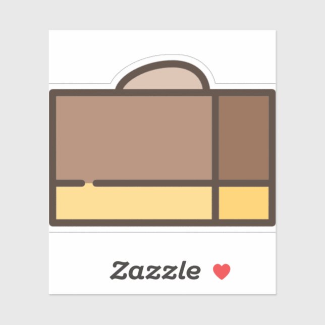 Pegatina fugia de chocolate (Hoja)