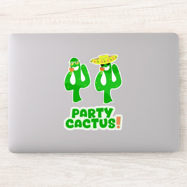 Pegatina Fun Cool Party Cactus Set Stickers (Ordenador)