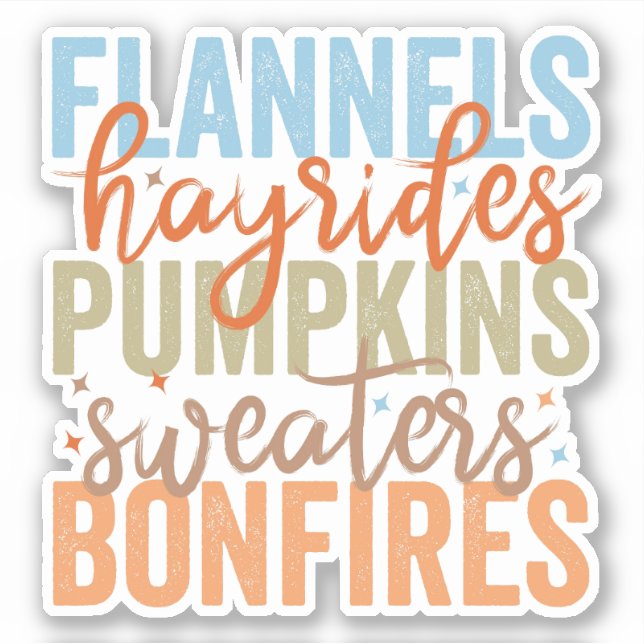 Pegatina Fun Fall Vibes (Anverso)