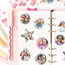 Pegatina Fun Happy Photo Bubble Custom-Cut Vinyl Sticker