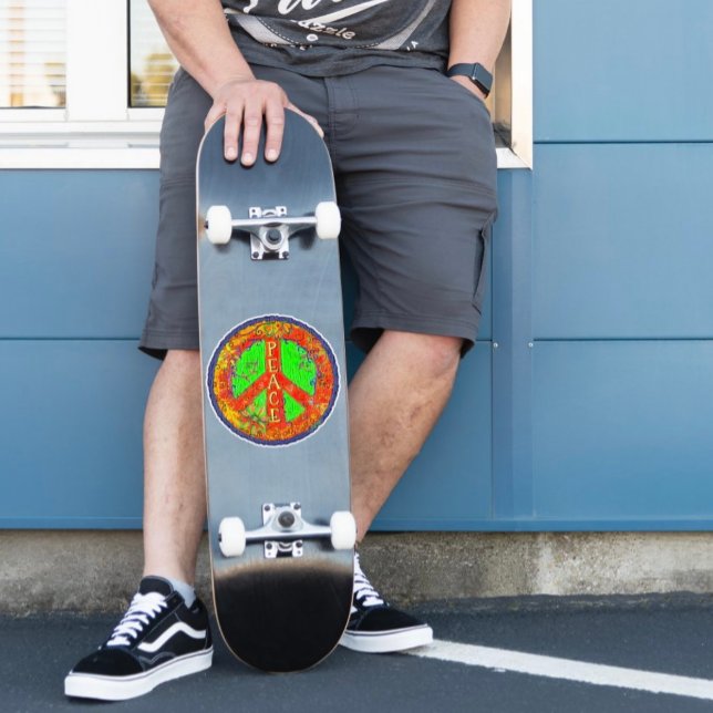 Pegatina Fun Hippie Signo de paz divertida Floral de inespi (Subido por el creador)