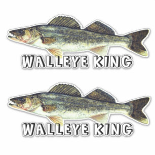 Pegatina Fun Walleye King