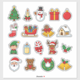Pegatina Funda de teléfono con bomba de stickers navideños