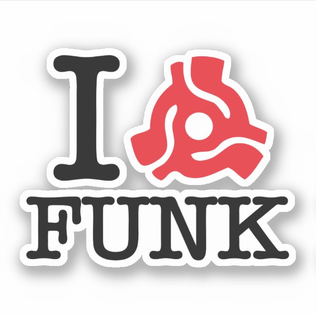 Pegatina Funk adaptador I 45 (Anverso)