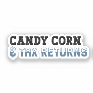 Pegatina Funny Accountant Halloween - Candy Corn