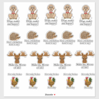 Pegatina Funny animal stickers