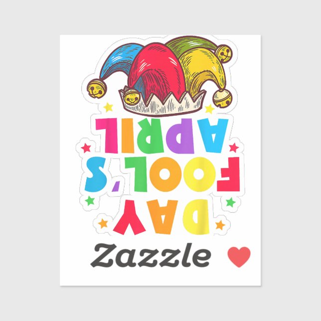 Pegatina Funny April Fool's Day Pranks Kit 1st April Jokes (Hoja)