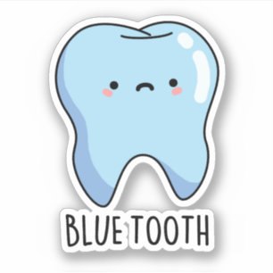 Pegatina Funny Bluetooth Técnica Blue Tooth Pun