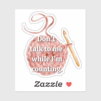 Pegatina Funny Crochet