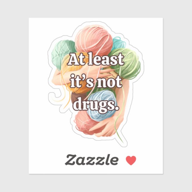 Pegatina Funny Crochet (Hoja)