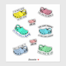 Funny crocs cita stickerspack