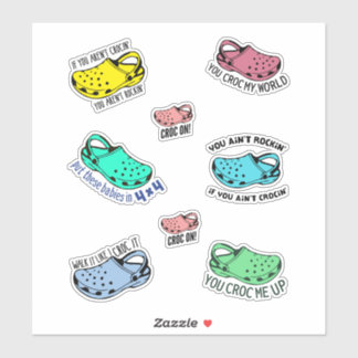 Pegatina Funny crocs cita stickerspack