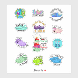 Pegatina Funny crocs cita stickerspack