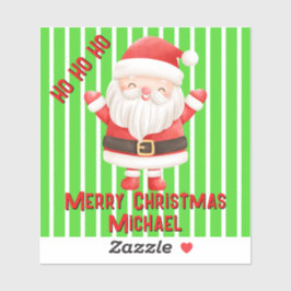 Pegatina Funny Cute Kawaii Santa Personalizado