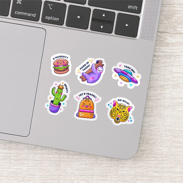 Pegatina Funny drawing sticker set (Detalle)