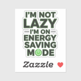 Pegatina Funny Energy Saving Mode Decal