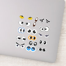 Funny Eyes Expression Googly Eyes Sticker Set