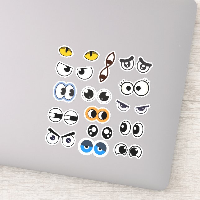 Pegatina Funny Eyes Expression Googly Eyes Sticker Set (Detalle)