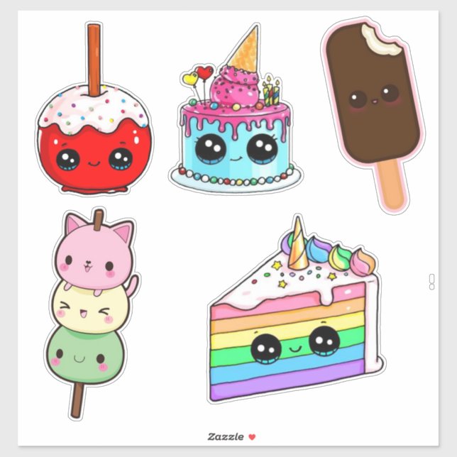 Pegatina Funny food stickers (Hoja)