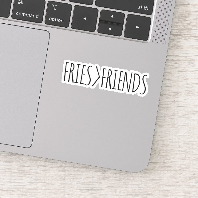 PEGATINA FUNNY FRIES SOBRE AMIGOS (Detalle)