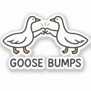 Pegatina Funny Goose Bump Personalizado   Fist Bump Geese A