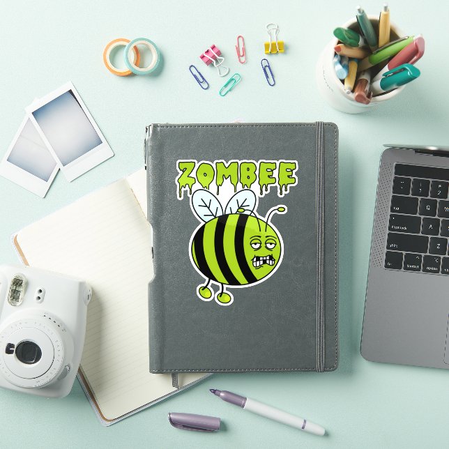 Pegatina Funny Halloween Zombie Bee Character (Funda para iPad)