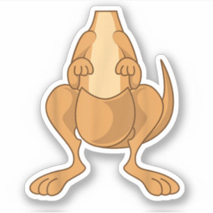 Pegatina Funny Kangaroo Costume Funny Halloween Easy DIY