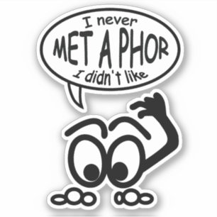 Pegatina Funny Metaphor Stickman