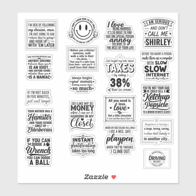 Pegatina funny Motivational quotes for life To Inspire You (Hoja)