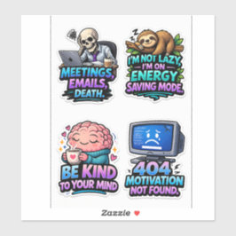 Pegatina Funny Office Survival Sticker Sheet Pack
