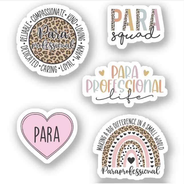 Pegatina Funny Paraprofesional Pack (Anverso)