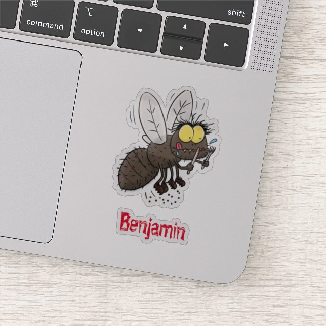 Pegatina Funny personalizado de insectos de herradura (Detalle)