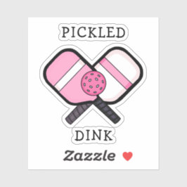 Pegatina Funny Pickleball Pun